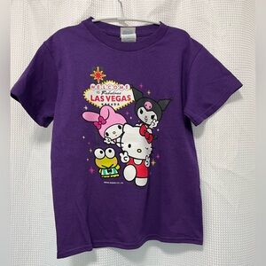 Delta Purple Kids Tee with Fun Print